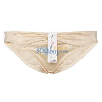 爱慕 Shine Love心爱微笑的弧线中腰三角裤SL22411 白色 XL