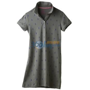 Giordano佐丹奴 Polo 女迷你狮王修身长版POLO 01311014 灰色 L