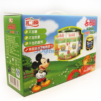 汇源100%儿童果蔬汁礼盒装125ml*20盒 不添加糖、色素、防腐剂
