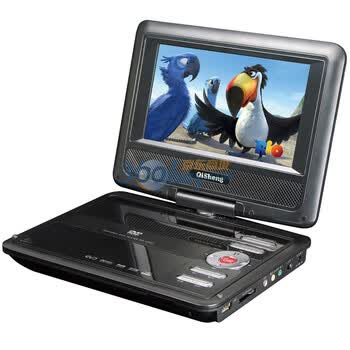 奇声（QiSheng）PD-5000 7英寸移动DVD影音播放器（黑色）
