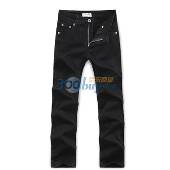 DEERE MARCHI 迪尔马奇 2012夏季新品 时尚简约纯棉男士牛仔裤9006 黑色 38
