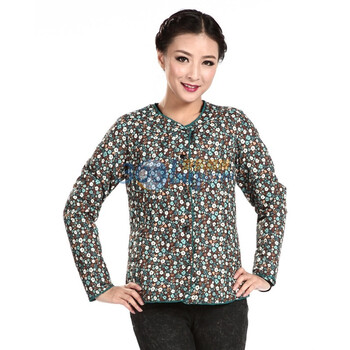 雪中飞羽绒服 女年轻花形内恤 XR9176 蓝色 185/104A(XXXL)