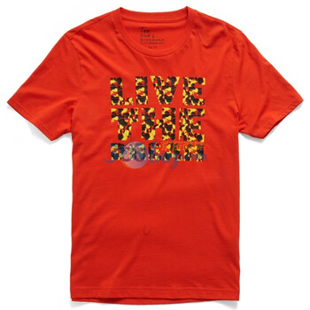 Giordano佐丹奴 T恤 男时尚个性标语T恤 01091054 橙色 XL