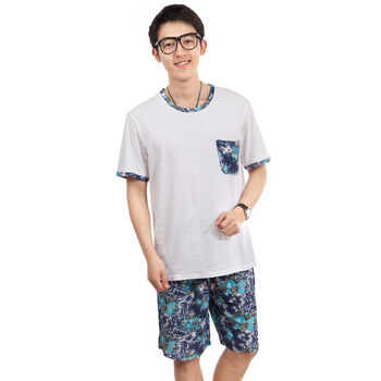 荻嘉茂 时尚舒适纯棉针织家居服套装 3605A XXL