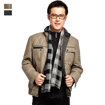 红豆hodo羽绒服男装专柜正品加厚羽绒服外套EJW9919 黄色 185/100A(XL)