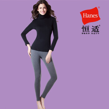 Hanes恒适时尚基础打底裤 麻灰色 XL