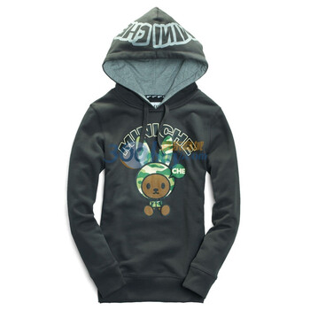 Giordano佐丹奴BSX 外套 女MINI CHE小宠物连帽卫衣 04381521 深灰色 XL