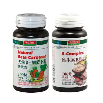 汤臣倍健天然β-胡萝卜素100粒+汤臣倍健维生素B族片100片