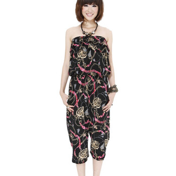 蒂蒂卡娜/TT.COLOR 2012 新款 女装 夏季必备 时尚印花连体裤 连身裤K31 红色花纹 L