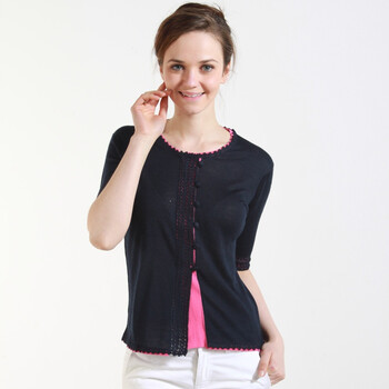 茵曼 2012秋新款女装羊毛混纺<em>开衫小毛衣</em>外套