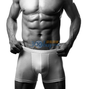 佳衣库JOYCLS 60s美国supima棉 贴身舒适 中腰 男士平角裤 MP08 5色 漂白色 XL