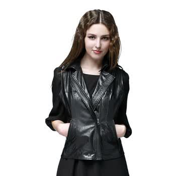 米多立 Mudoliy春季新品女装机车pu皮马夹020101 黑色 L