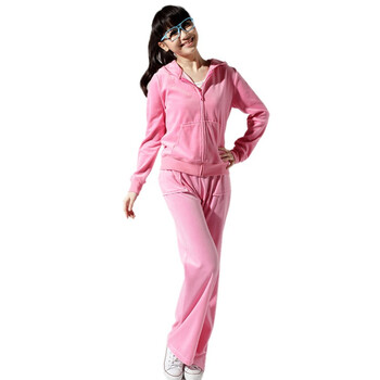 2012家居新款 顶瓜瓜/顶呱呱彩棉 女款 舒适运动家居服套装 DJJWC-T0001 深红色 170