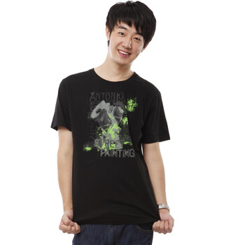 YISHION以纯 T恤男装休闲修身圆领短袖针织衫 11213248 黑色 XL