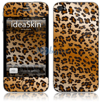 ideaSkin iPhone 4S 狂野棕色豹纹 手机外壳保护套皮贴膜 CJLA010415