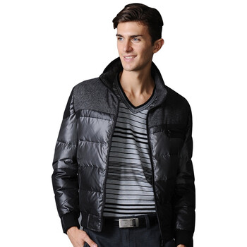 POLO VILLAE保罗威特时尚休闲灰色男士翻领羽绒服 PFCIBAHCW687 52/XL