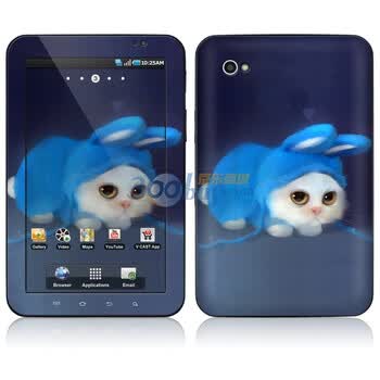 ideaSkin 三星 GALAXY Tab / P1000 / P1010 皮肤 像兔子的猫 外壳保护套皮贴膜 DBGD032154