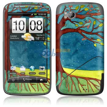 ideaSkin HTC G14/G18/Sensation XE/Z710E/Z715E/Pyramid 花前树下 外壳保护套皮贴膜 DAYC572056