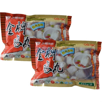华都食品金牌鸡肉丸450g*2袋