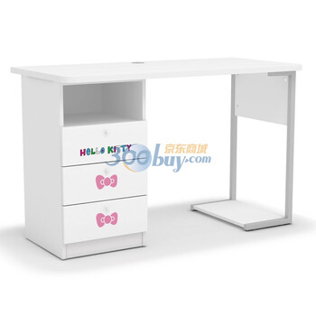 酷漫居 Hello kitty 高档家具 KT蔷薇物语 书桌 家具品牌 儿童家具 爱洛粉红 书桌