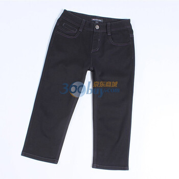 季候风七分彩色修身九分裤S9443JP2408深黑BK3XL/170