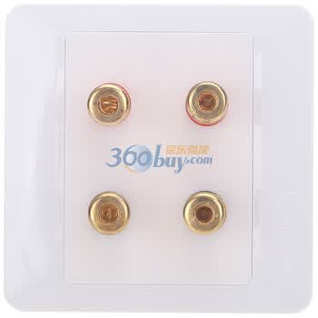 飞雕（feidiao)嘉雅86系列开关插座 四位立体环绕音响插 F9YX4-A