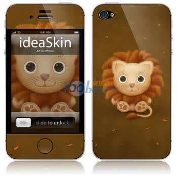 ideaSkin iPhone 4 小狮子 手机外壳保护套皮贴膜 CJKA752153