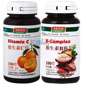 汤臣倍健维生素C片100片+汤臣倍健维生素B族片100片