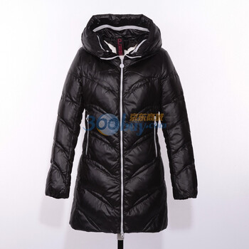 杰奥奥羽尚（ourshine）羽绒服 2011新款女式2011新款女中长款 成熟时尚修身 11OSD302 黑色 180/100A(XXL)