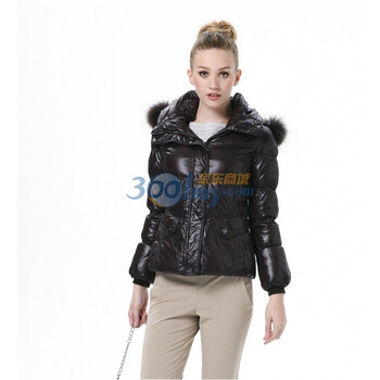 波司登 2011新款 羽绒服 女时尚亮面修身短款 BR2262 巧克力 185/104A(XXXL)