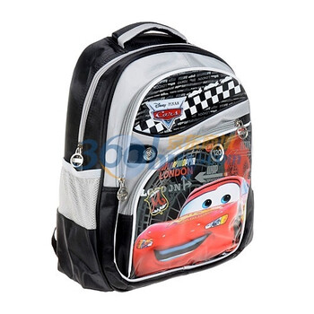 Disney/迪士尼 Cars赛车总动员卡通图案双肩学生书包SC80028 黑色