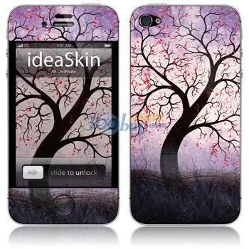 ideaSkin iPhone 4 朵朵树 手机外壳保护套皮贴膜 CJKC342114