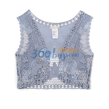 歌莉娅GOELIA外套手勾马甲105J6110 宝蓝色 均码