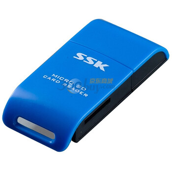 飚王（SSK） 灵越Micro SD读卡器 SCRS060 读卡器 蓝色