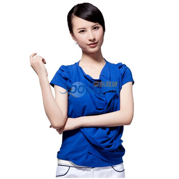 Entralady/音曲2012夏季新款 女装短袖T恤 YYXT118 蓝色 M