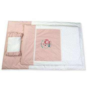 宝贝不哭 CP1102 高级床品三件套 枕被褥 婴儿用品 送礼佳品 蓝色