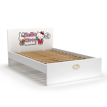 酷漫居 Hello kitty 高档家具 KT童学会 儿童床 家具品牌 儿童家具 爱洛粉红 1.5米床