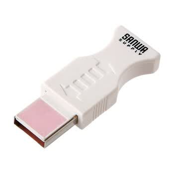 日本SANWA SUPPLY CD-USB1 USB口微粒子研磨材料清洁器 解决USB口接触不良