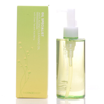 The face shop迪肤适 精油专家-抗衰老卸妆精油（绿茶）绿200ml (8806364026906)