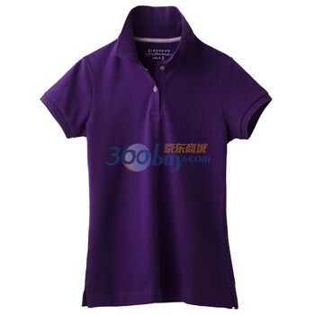 Giordano佐丹奴 Polo 女糖果色弹力修身珠地Polo 01310001 紫罗兰 S