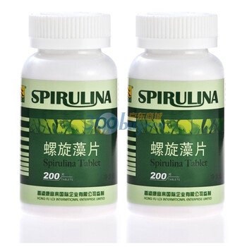 康富来螺旋藻片2瓶装（280mg/片*200片*2瓶）