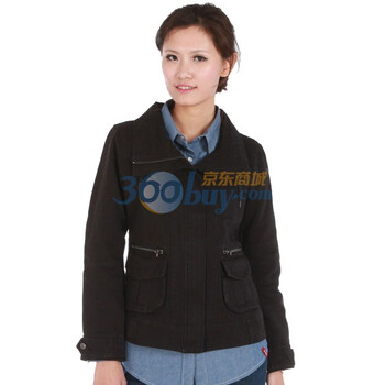 第五街 5th street 女装合身立领外套01650204 黑色 L