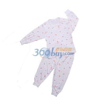 婴之谷2011秋季新品 双面莫代尔圆领肩钮套T2574 粉红 90码