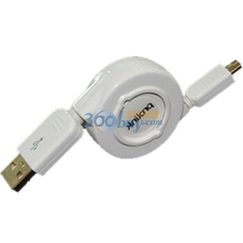 普罗林克（Prolink）PMM387R-0100 USB A2.0转USB Micro B可伸缩线 1米