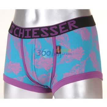 Schiesser舒雅 男士纯棉针织平角内裤(35-1551) 宝蓝色 XL