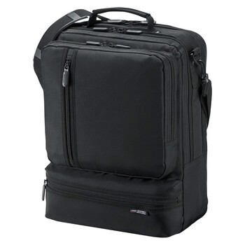日本SANWA SUPPLY BAG-3WAY10BK 高档防水双肩/斜跨/手提多用法商务电脑包 适用13.1/14.1/15.5寸