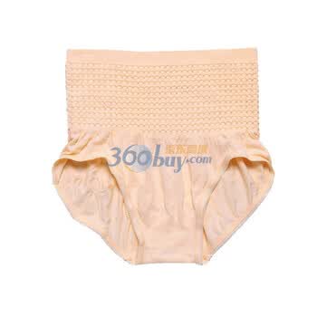 莱薇妈咪孕妇竹纤维产后高腰塑身内裤/收腹短裤 95050 两条 玉色 均码