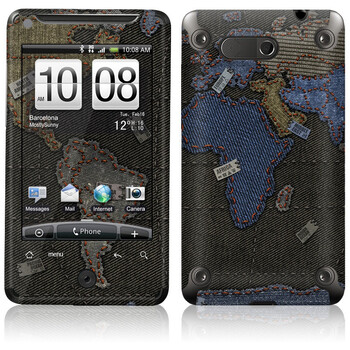 ideaSkin HTC Aria/G9/A6380 牛仔裤的世界地图 手机外壳保护套皮贴膜 ENDAPA750481