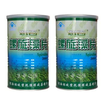 恩百 螺旋藻 螺旋藻精片*2罐 2000粒 500g 超值家庭装