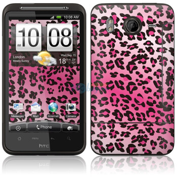ideaSkin HTC Desire HD/G10/G7HD/A919/大坏蛋 粉色魅惑豹纹 手机外壳保护套皮贴膜 ENDASA010417